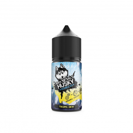 Husky Double ice Salt Strong Tropic Dew (Лучшая Pinacolada с невероятным количеством ледяного слэша)
