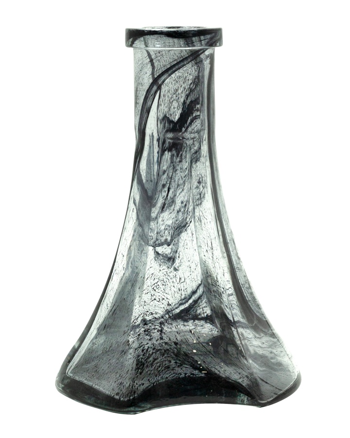 Колба Vessel Glass Пирамида Алебастр черный
