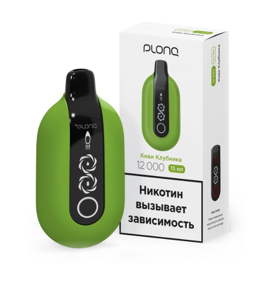 Plonq ULTRA (до 12 000 затяжек) вкус Киви Клубника