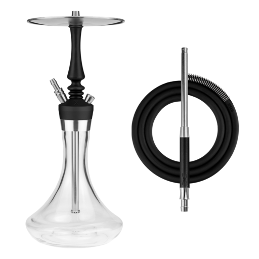 Кальян Hoob Mars Pro Mini Black - Steel | Колба Hoob Prima Pro