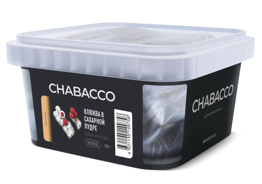 Chabacco Medium Cranberries in powdered sugar (Клюква в сахарной пудре), 200 гр