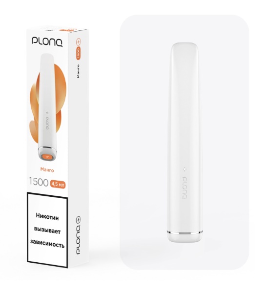 Plonq PLUS (до 1500 затяжек) вкус Манго