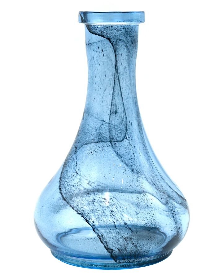 Колба Vessel Glass Капля Алебастр-черный, голубой