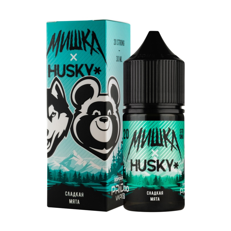 Жидкость МИШКА HUSKY Strong 20мг Сладкая мята 30 мл