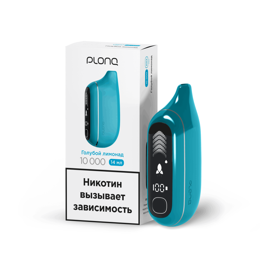 Plonq MAX PRO (до 10 000 затяжек) вкус Голубой Лимонад