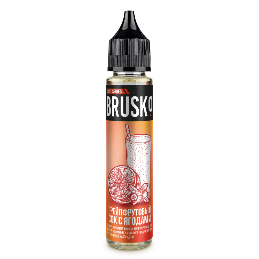 Жидкость Brusko Salt - 5, Грейпфрутовый сок с ягодами, 30 мл
