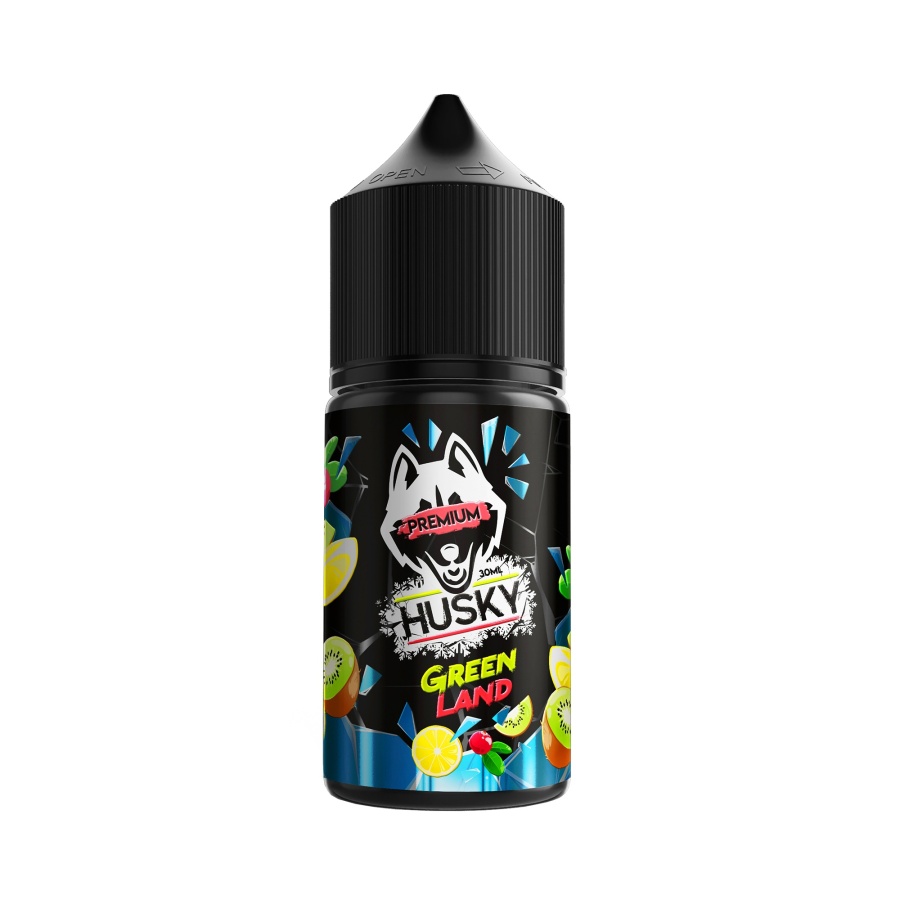 HUSKY Premium SALT Green Land / Киви, лимон, кранберри и лед, 20 - 30мл