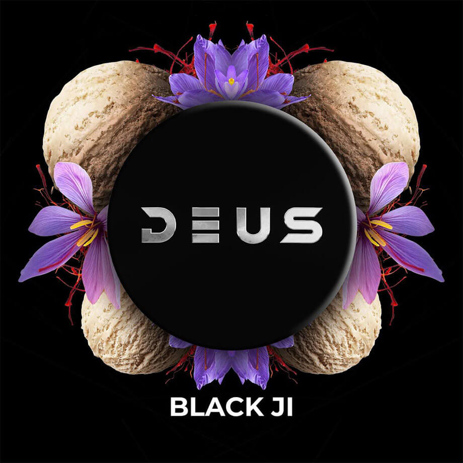 Табак для кальяна со вкусом Black Ji («Мороженое с шафраном») от DEUS