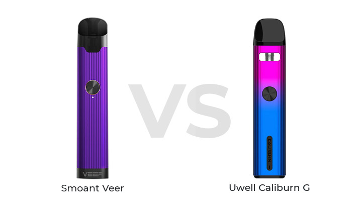 Сравнение Uwell Caliburn G и Smoant Veer