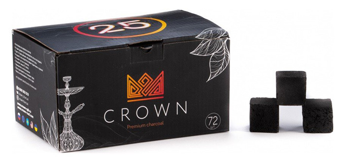 Crown уголь для кальяна
