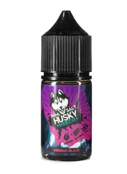 Husky Double ice Salt 30 мл Siberian black (Малина, ежевика, лед)