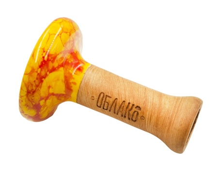 Чаша Облако Glaze Phunnel L - Желто-красный мрамор