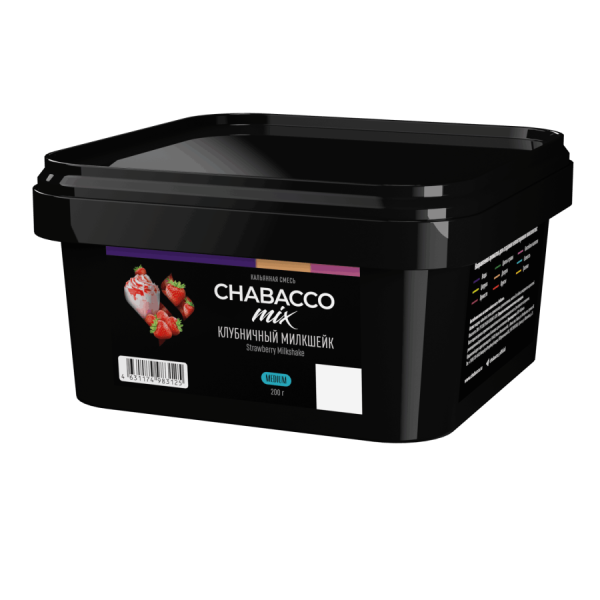 Chabacco Mix Strawberry Milkshake (Клубничный Милкшейк), 200 гр