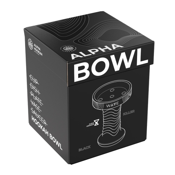 Чаша ALPHA BOWL - Wave killer (Atlantic Black)
