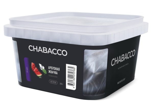 Chabacco Medium Watermelon Gum (Арбузная жвачка), 200 гр
