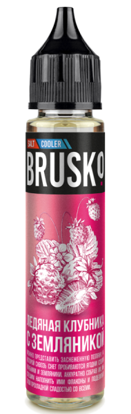 Жидкость Brusko Salt - 5, Ледяная клубника с земляникой, 30 мл