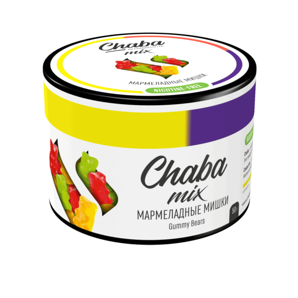 Chaba Mix Gummy Bears (Мармеладные мишки) Nicotine Free 50 гр