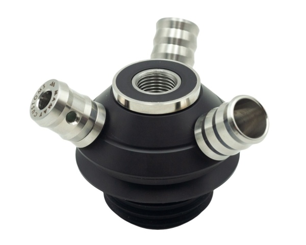 Кальян Coilovers Micro Анодированный Фиолетовый/Золотой