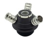 Кальян Coilovers Micro Анодированный Черный/Фиолетово-Золотой