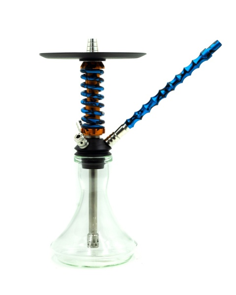 Кальян Coilovers Micro Золотой сплеш - синий сплеш